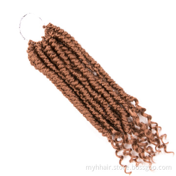 Spiral Twisted Braid Ombre 14 Inch 12 Strands/Piece Afro Twist Crochet Braids Hair Extensions Synthetic hair Crochet Braid